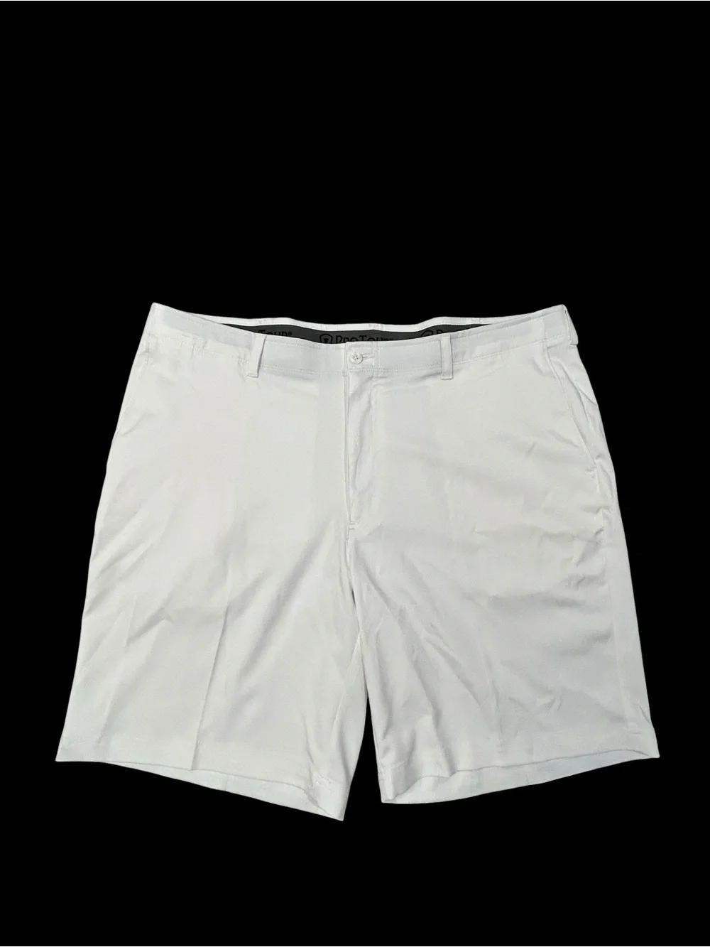 Pro Tour Men's White Performance Golf Shorts 42/9 Polyester Elastane Stretch